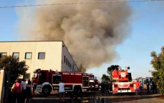 Frosinone incendio Mecoris